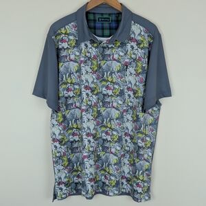 William Murray The Jungle Short Sleeve Performance Golf Polo Shirt